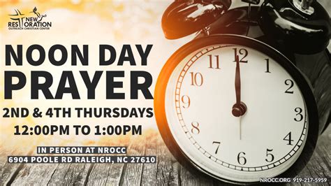 Noon Day Prayer New Restoration Outreach Christian Center