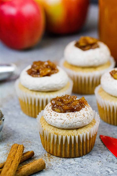 Apple Cider Cupcakes With Spiced Buttercream Chelsweets Recipe