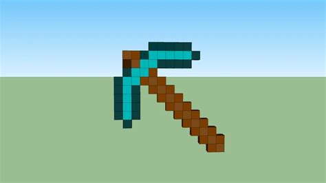 Minecraft Diamond Pickaxe 3d Warehouse