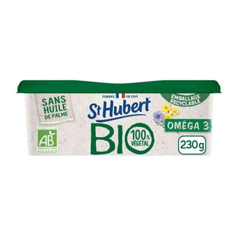 Margarine Doux Bio Sans Huile De Palme V G Tal Om Ga St Hubert