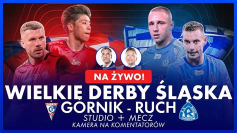 WIELKIE DERBY ŚLĄSKA GÓRNIK RUCH LIVE KAMERA NA KOMENTATORÓW YouTube