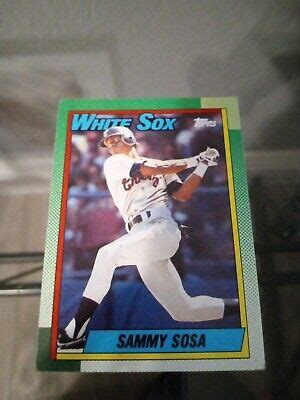 1990 Topps Baseball Card 692 Sammy Sosa Chicago White Sox W DOB