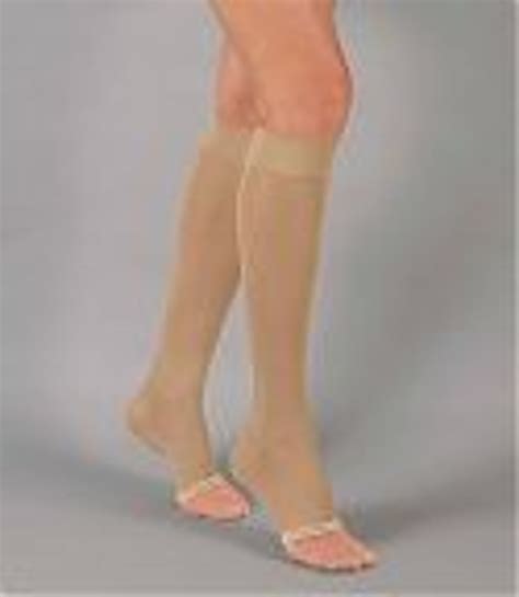 Activa Complements Sheer Open Toe Knee Highs 20