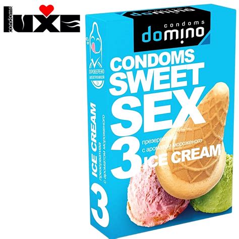 Презервативы Domino Sweet Sex Ice Cream гладкие с ароматом мороженного