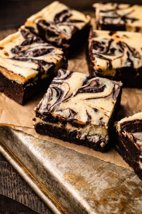 Marbled Cheesecake Brownies | So Much Food