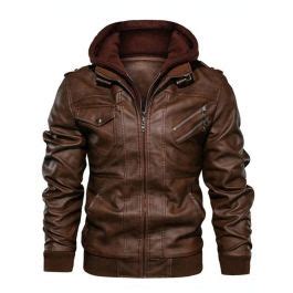 Jaqueta Masculina Marrom Couro Perfecto Capuz Compre Agora Online