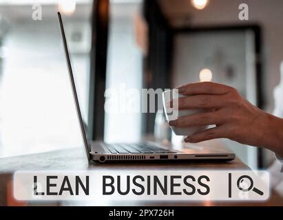 Affichage conceptuel Lean Business Business IDEA amélioration de la