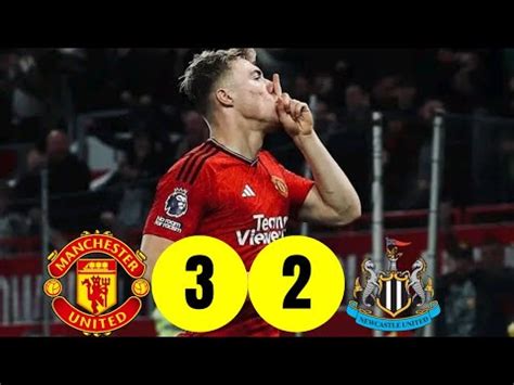 Mainoo Diallo H Jlund Secured Win Man United Vs Newcastle Youtube