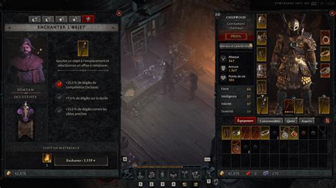 Enchanting Diablo IV Beta Interface In Game