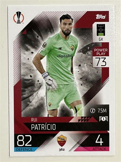 Rui Patricio Base As Roma Topps Match Attax Card