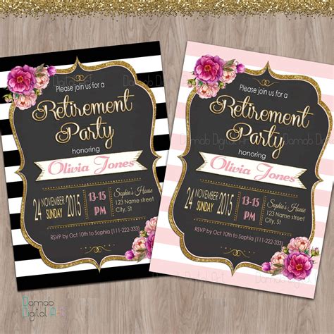 Retirement Party Invitations Retirement invitation