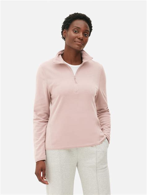 Fleece Trui Met Halve Rits Roze Dames Primark