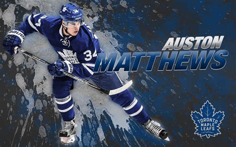 Download Auston Matthews Of Toronto Maple Leafs Wallpaper | Wallpapers.com