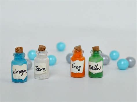 Mini Magic Potion Bottles Organized 31