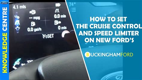 How To Set Cruise Control And A Speed Limiter On An All New Ford YouTube