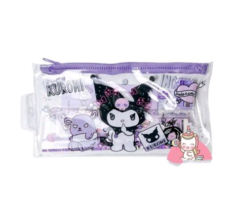 Alat Tulis Set Karakter Kuromi Stationery Set Karakter Kuromi Bayi