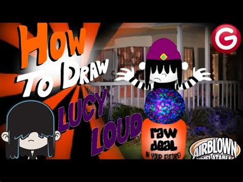 How To Draw Gemmy Airblown Inflatable Lucy Loud Teller Fortune YouTube