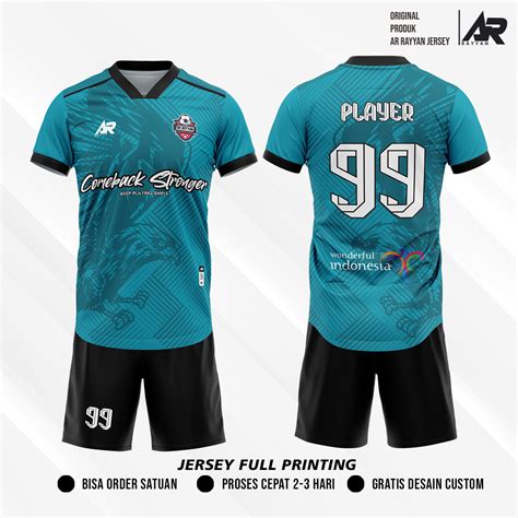 Jersey Futsal Bola Custom Full Printing Tosca Lazada Indonesia