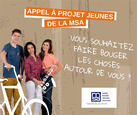 Appel à projets jeunes de la Mutualité Sociale Agricole Actualités