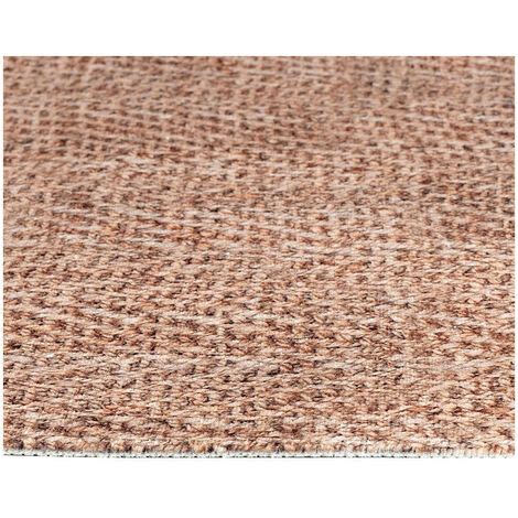 Tapis moderne à franges lavable en machine Sugar Beige 160x230