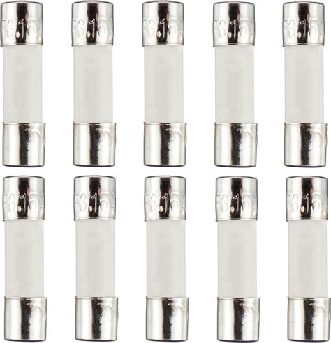 Sourcingmap 10 Pcs 250V 10A F10A Fast Blow Ceramic Fuses Tubes 5mm X