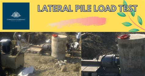 METHOD STATEMENT FOR PILE LATERAL LOAD TEST