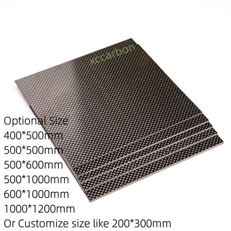 Factory Offer 100 Pure Carbon Fiber Sheets Plates 1mm 2mm 3mm 4mm 5mm