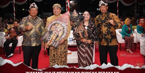 Wayang Kulit Meriahkan Puncak Perayaan HUT Ke 78 TNI KOREM 084