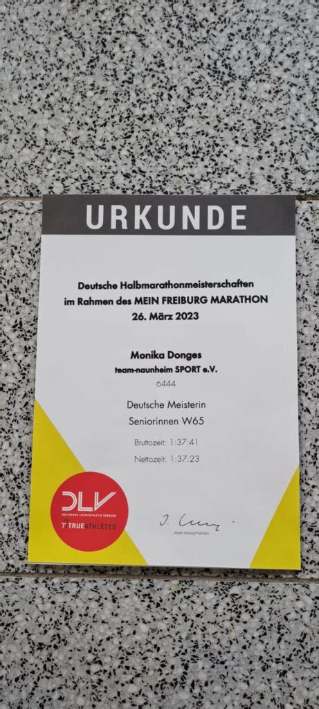 Monika Donges Souver N Deutsche Meisterin W In Freiburg Und Siege Von