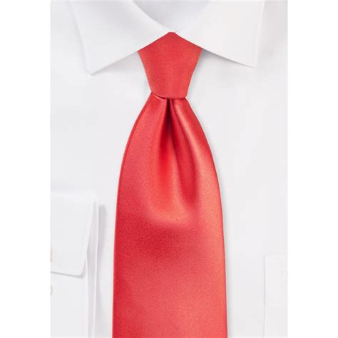 Neon Coral Colored Kids Tie Ties