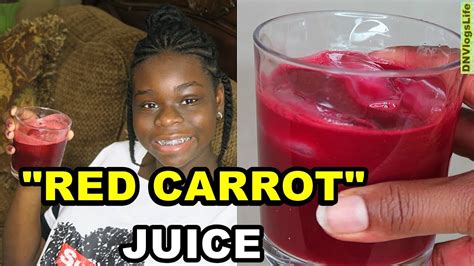 How To Make Delicious Red Carrot Juice Youtube