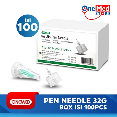 Pen Needle Jarum Insulin Onemed Gx Mm Box Pcs Onemed Store