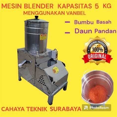 Jual MESIN GILING BUMBU GILING DAUN PANDAN BLENDER BUMBU KAPASITAS 5 KG