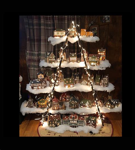 Christmas Display Ladder Christmas Decor Christmas Village Etsy