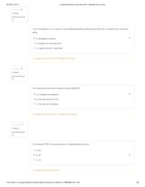 Solution Cuestionario De Fundamentia R Revisi N Del Intento Studypool