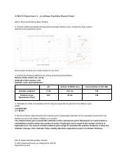 CHM135 Experiment 4 Acid Base Equilibria Report Sheet Pdf CHM135