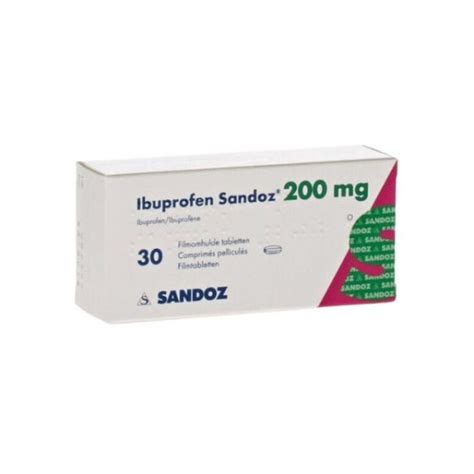 Ibuprofeno Sandoz MG 200 mg x 60 comp rev Farmácia Arade