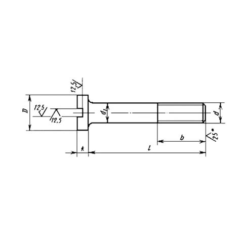 GOST 1491-80 Cylindrical head screws of accuracy classes A and B ...