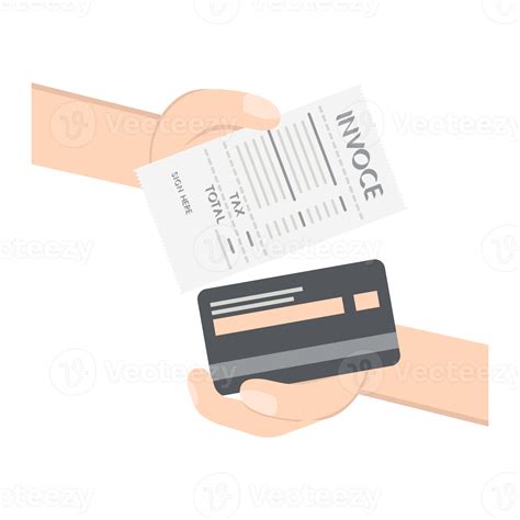 hand holding credit card pay bill 11832064 PNG