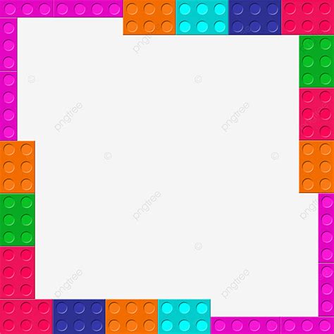 square block white transparent block border square frame concept