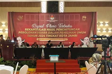 Rapat Pleno KPU Selesai Ini Daftar 45 Caleg DPRD Kota Jambi Terpilih