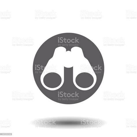 Binocular Field Glasses Flat Icon Stock Illustration Download Image Now Binoculars