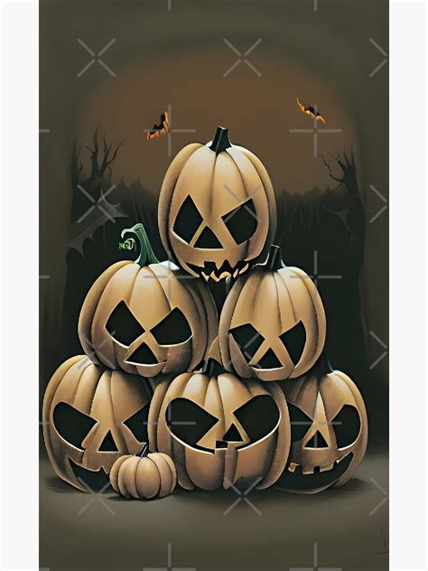 Stay Creepy Stacked Halloween Pumpkins Sticker For Sale By