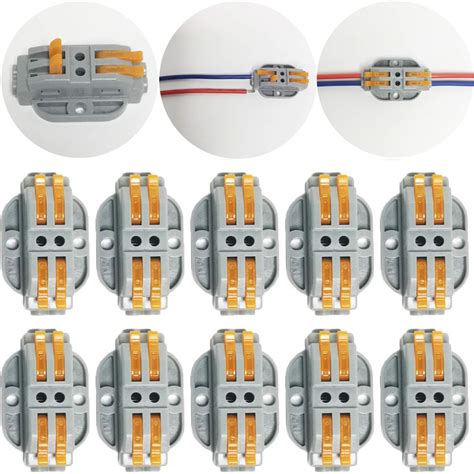 Ctricalver Pcs Spl Compact Wire Connectors Conductor Wire Clamp