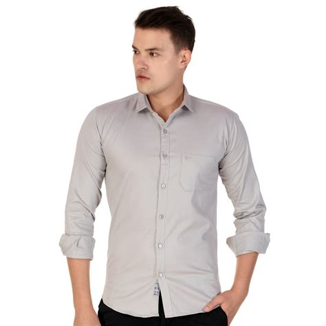 Grey Pure Cotton 3arrows Men Casual Cotton Shirt At Rs 300 In Jaipur