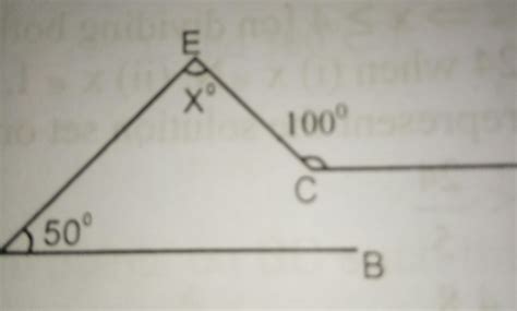 If The Given In The Given Figure Ab Is Parallel To Cd Find The Value Of