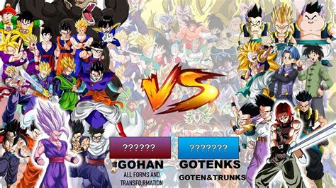 Beast Gohan Vs Goten Trunks Gotenks Power Levels Dragonball Dbz Dbs