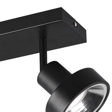 Regleta Luces Holmes Metal Negro Gu L Zete