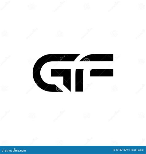 Initial Gf Letter Logo With Creative Modern Business Typography Vector