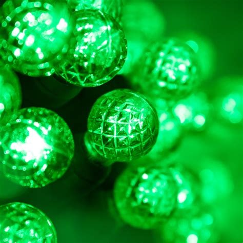 Led Christmas Lights 70 G12 Green Led String Lights 4 Spacing